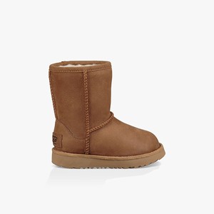 Ugg Classic II Short Waterproof Kids All-Weather Boots Brown (7841HZWOQ)